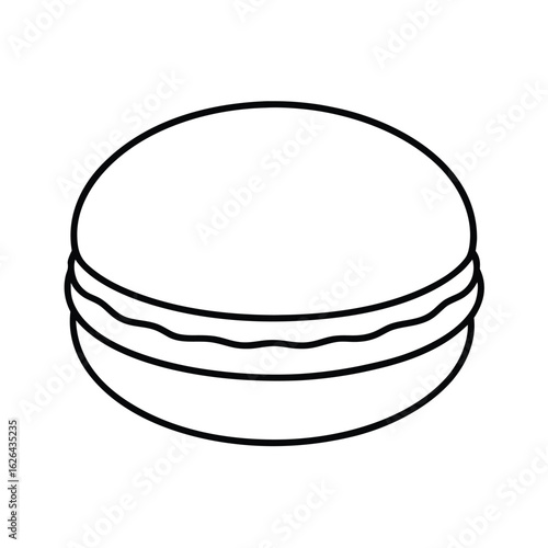 macaron icon clipart vector