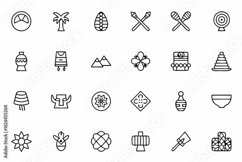 A meaningful set representing cultural heritage, identity, and traditional customs. Ideal for museums, cultural organizations, educational materials, and documentaries