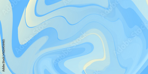 Beautiful Flowing Summer Color Abstract Background. Sky blue and cream gradient mesh background.