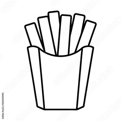 french fries clipart vector
