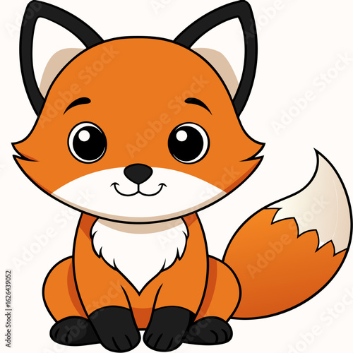 Cute Cartoon Border Collie Puppy – Adorable Dog Character Vector Illustration