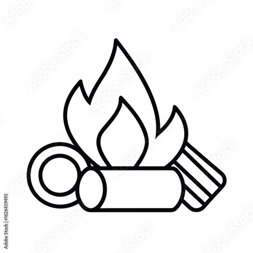 firewood icon clipart