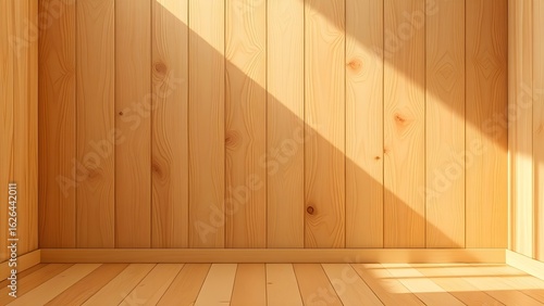 햇살 한줄기가 들어오는 나무로 된 바닥과 벽지 스튜디오 배경 촬영지 Wooden floors with a ray of sunlight and wallpaper studio background filming location