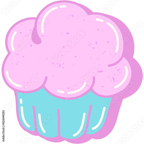 Stylized illustration of the female reproductive system, uterus and ovary. Women's health and gynecology concept.