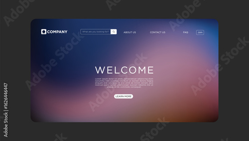 Stunning modern website template welcomes visitors with a simple design and intuitive navigation