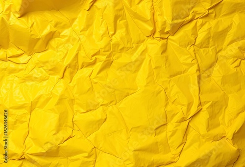 Wallpaper Mural Deep creases and folds texture a vibrant yellow bag surface, old, background Torontodigital.ca