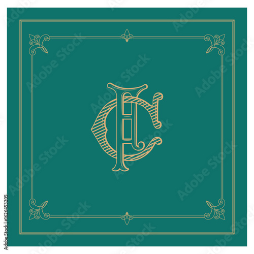 FC, CF, logo FC, Letter FC,  Monogram FC,Wedding Monogram, Wedding Logo, Logo Design , Monogram Vintage