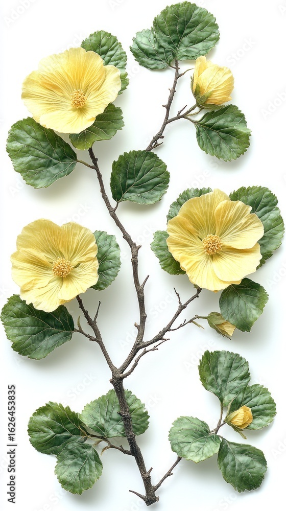 Obraz premium Bright light highlights a stunning display of yellow flowers and green leaves