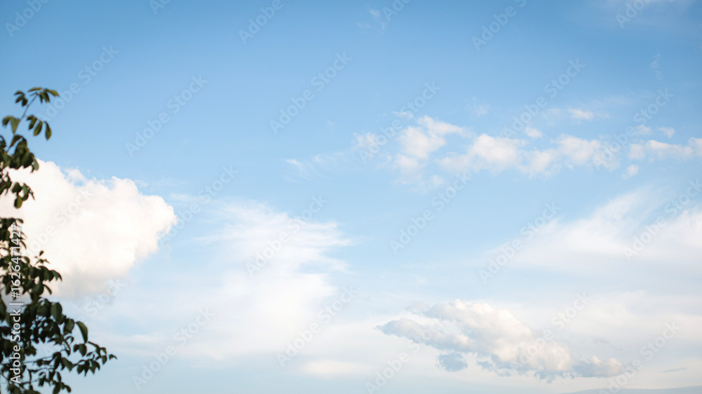 Obraz premium simple background, sky, clouds, sunset