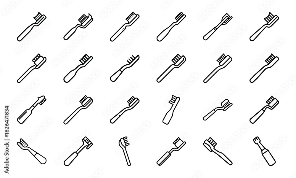Modern Healthcare and Medical Line Icons – Patient Care, Hospital Equipment, Diagnosis Tools, Toothbrush, Prescription, Injection, and Medical Communication Symbols Modern Healthcare and Medical Line Icons – Patient Care, Hospital Equipment, Diagnosis Tools, Toothbrush, Prescription, Injection, and Medical Communication Symbols