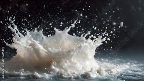 Wallpaper Mural Frozen milk splash captured in mid air Torontodigital.ca