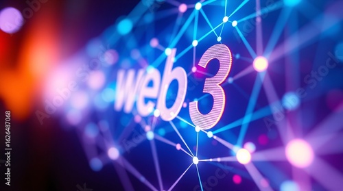 Bitcoin web3 concept background