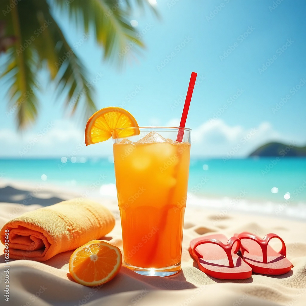 Obraz premium cocktail on the beach