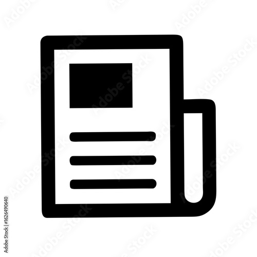 Newspaper News and Media Line Icons Set 2