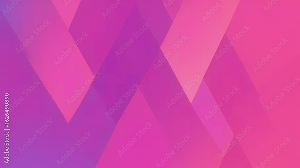 Obraz premium Abstract geometric background with overlapping pink and purple gradient planes Modern