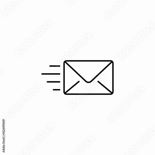 fast messaging service icon sign vector