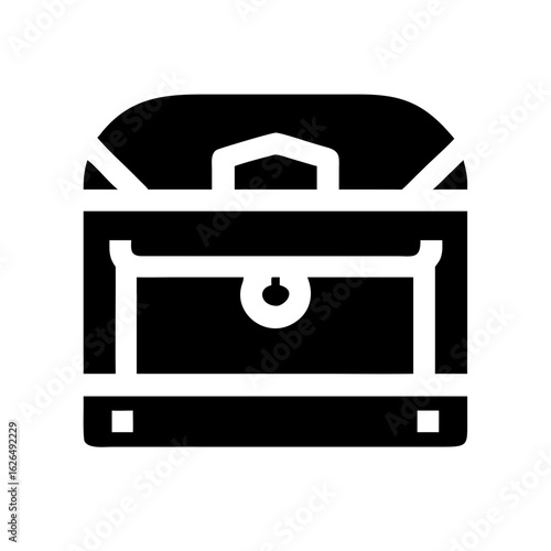 Treasure Chest Wealth and Adventure Line Icons Set 2