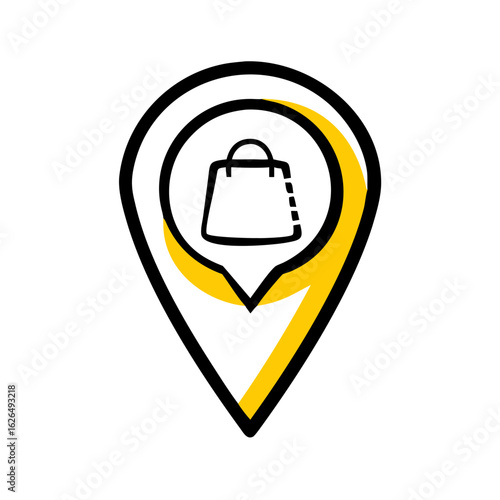 Digital Storage Platform hand drawing icon for web and graphic design