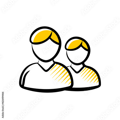 User hand drawing icon for web and graphic design