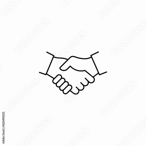 Wallpaper Mural agreement handshake icon sign vector Torontodigital.ca