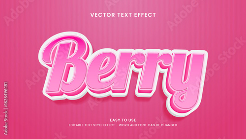 berry editable text effect