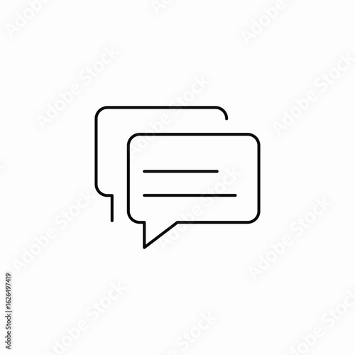 message notifications icon sign vector