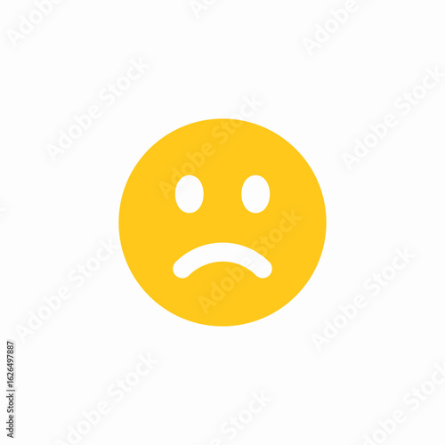 sad emotion icon sign vector