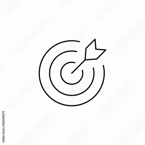 target center goal icon sign vector