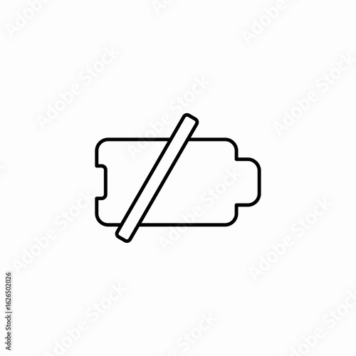 low battery icon sign vector