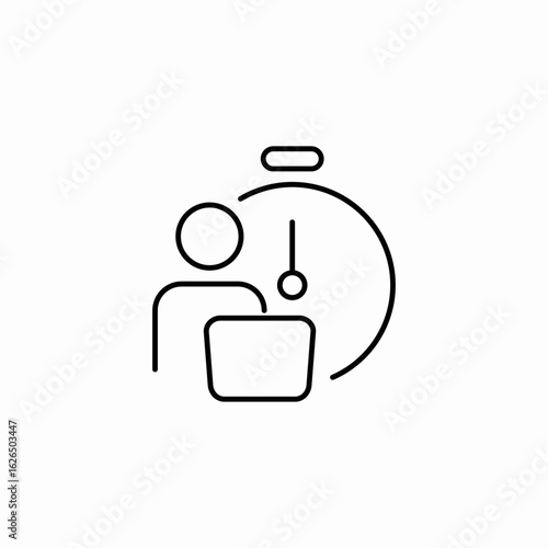 work remind icon sign vector