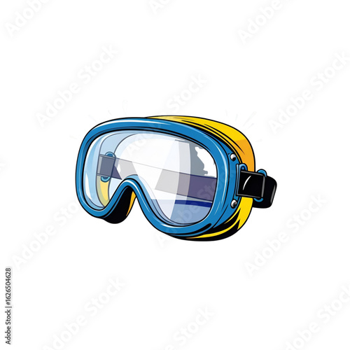 diving mask isolated on white