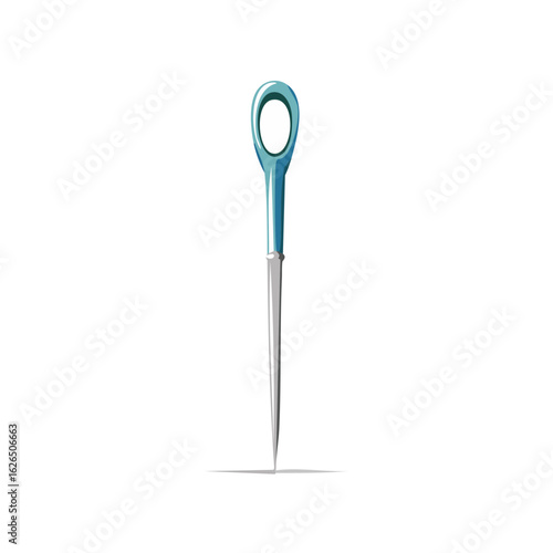 Sewing needle close up illustration crafting tool handmade art sewing supplies