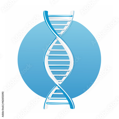 DNA strand graphic illustration genome research genetic code biology science laboratory medical concept healthcare innovation