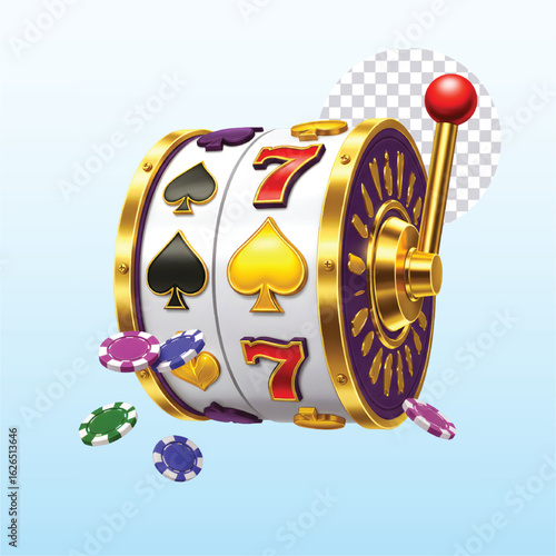 casino chips and dices