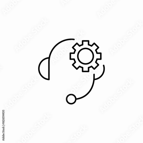 customer support section icon sign vector