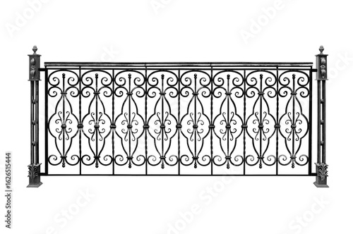 Antique balcony railing. B.