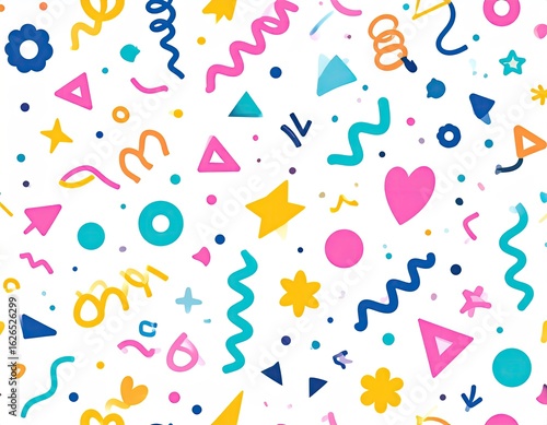 Colorful confetti vector
4