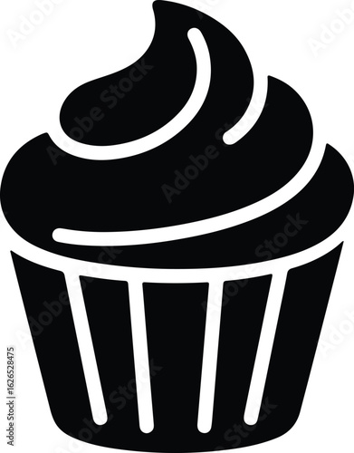 Cupcakes logo design concept vector art and illustration