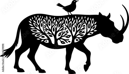 Nature Within: Wildlife Silhouette Art"