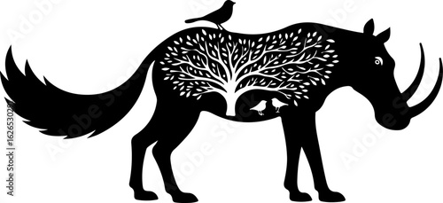 Nature Within: Wildlife Silhouette Art"