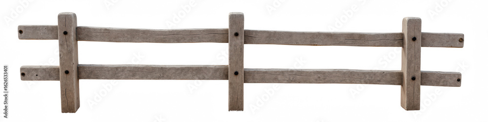 Obraz premium Wooden fence panel rustic design weathered texture outdoor decor garden boundary natural material sturdy construction country style landscape