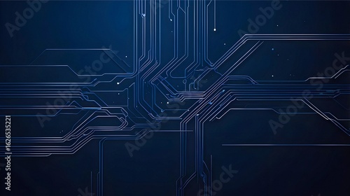Futuristic Blue Circuit Line Background – Tech-Inspired Digital Network Design.