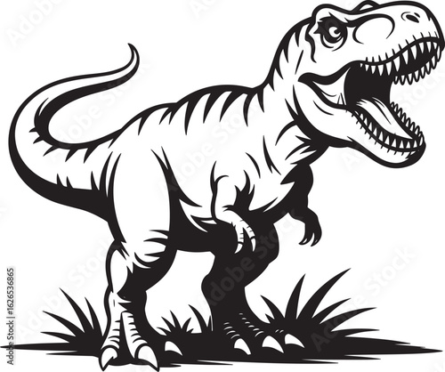 Wallpaper Mural Cute green cartoon dinosaur vector illustration with reptile character and prehistoric wildlife design Torontodigital.ca