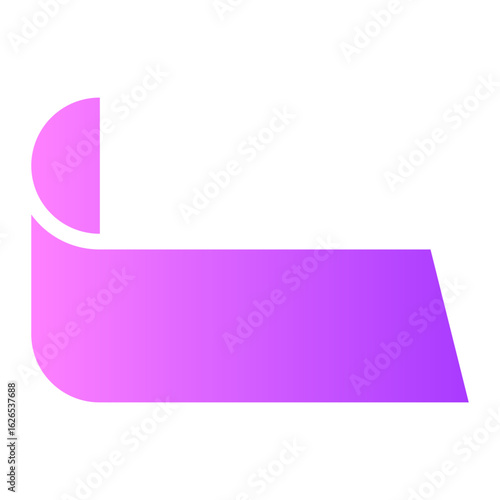 Ribbon gradient icon