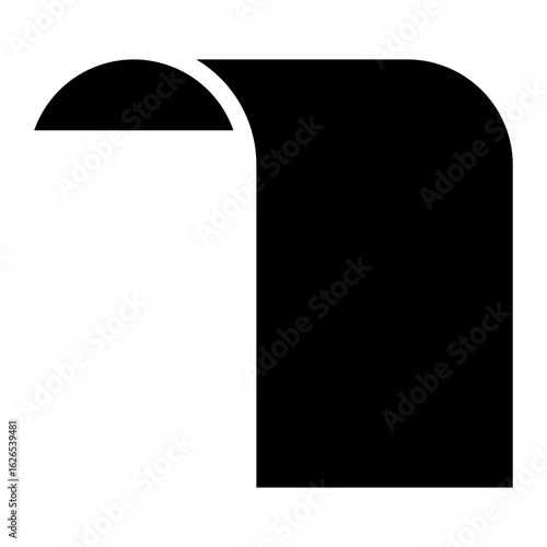 Ribbon glyph icon