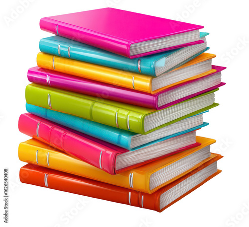 Wallpaper Mural Stack of colorful books (8) Torontodigital.ca