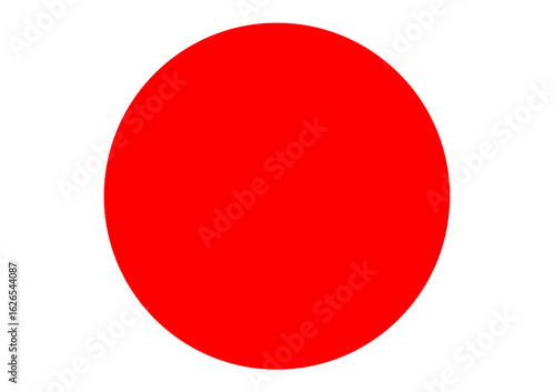 red circle isolated