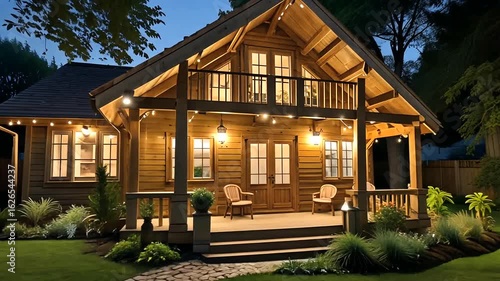 Elegant new villa with backyard