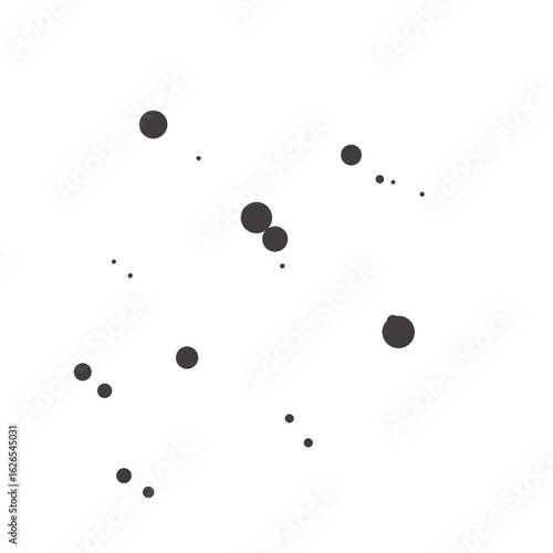 Circle Drip brush strokes illustration art