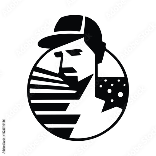 vector illustration of a watering can